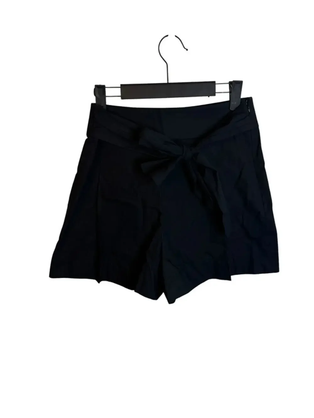 Nwt J.Crew Black Tie Waist Pleated Poplin Shorts
